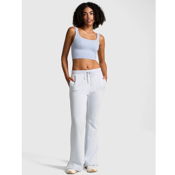 Victoria's Secret PINK Ivy Fleece Flare Leg Lilac Sweatpants XXL NWT - Picture 1 of 12